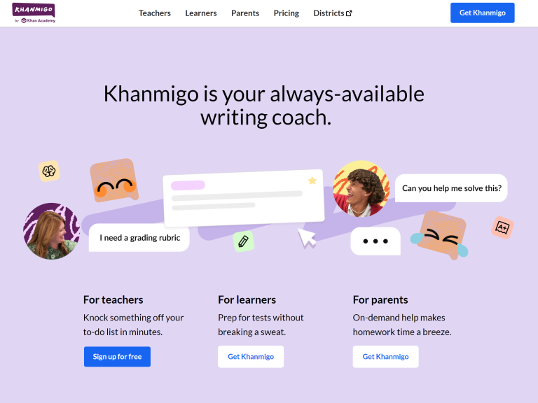 Imagen de Khanmigo, la IA de Khan Academy para tutoría personalizada y aprendizaje adaptativo