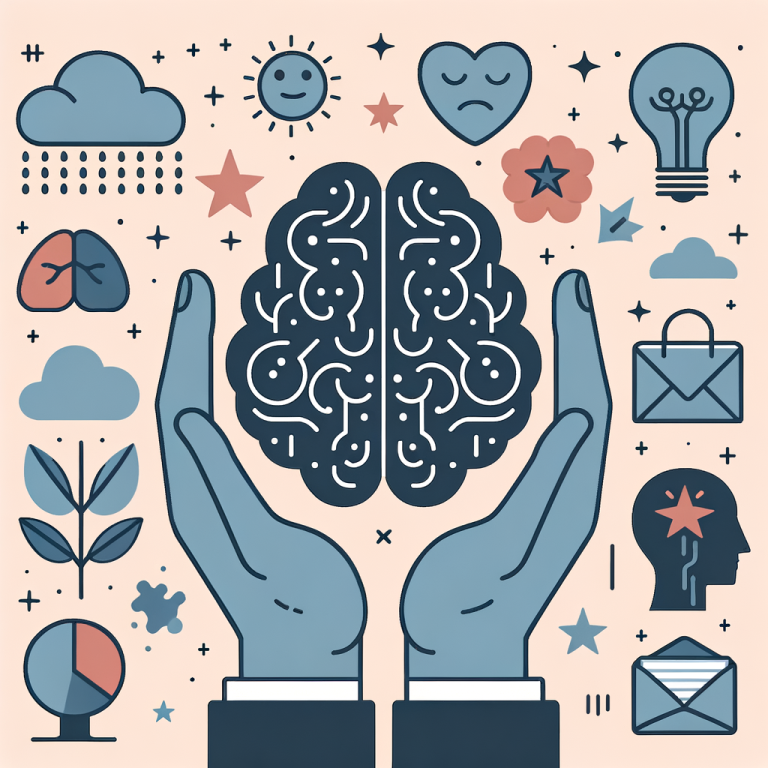 Programas de inteligencia emocional. Ilustración vectorial minimalista. Pocos colores.
